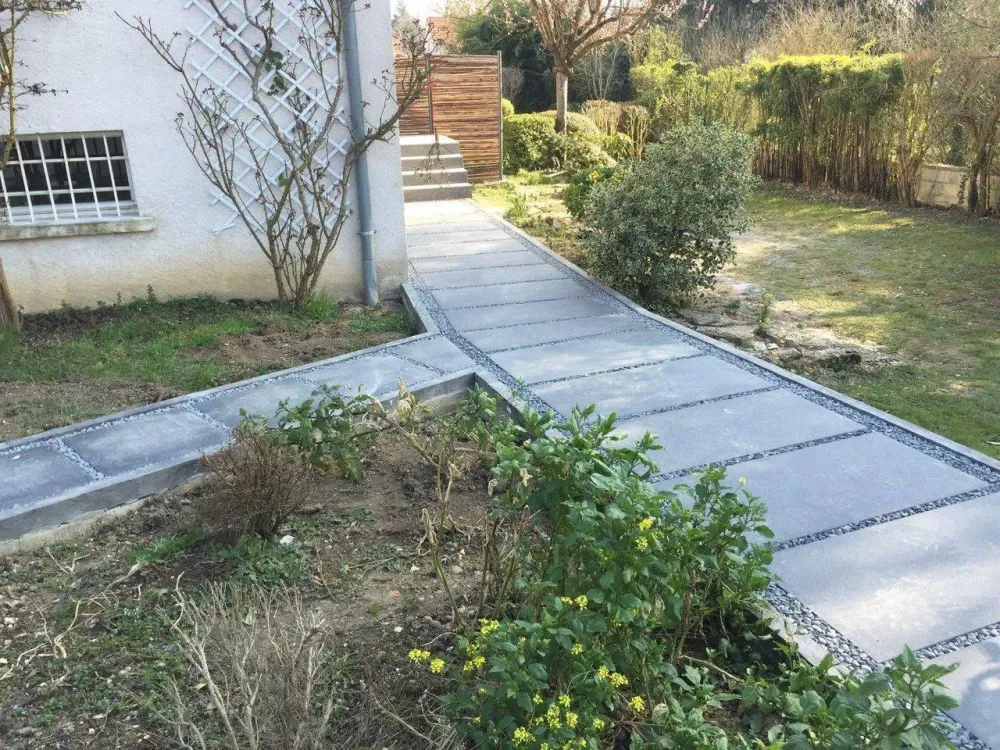 Création d'un chemin piéton