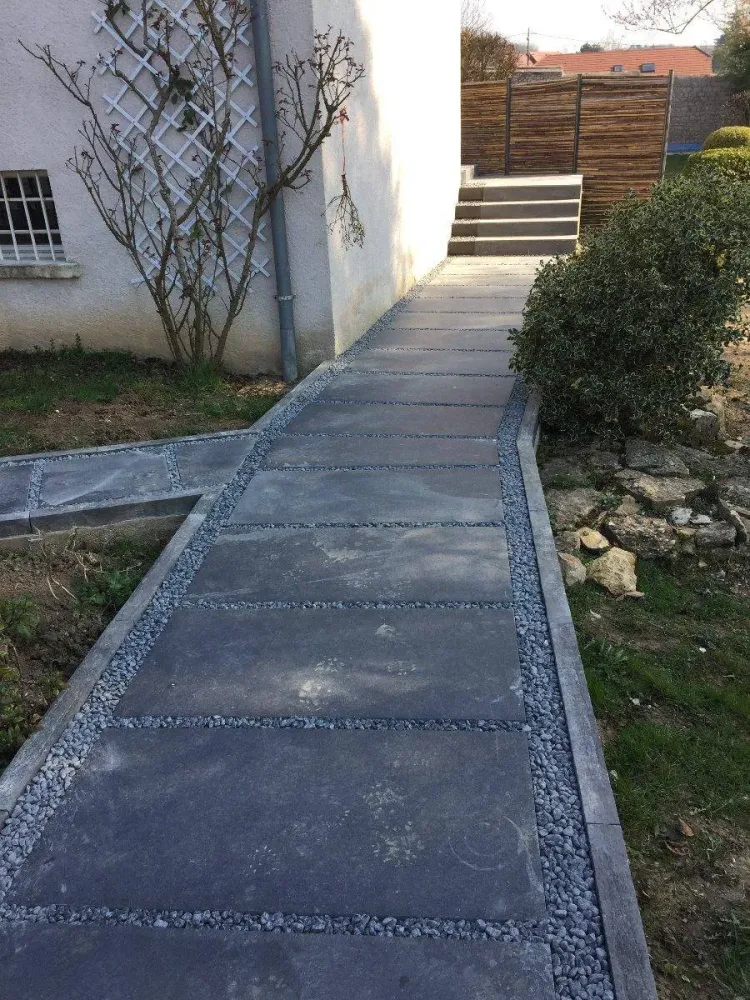 Création d'un chemin piéton